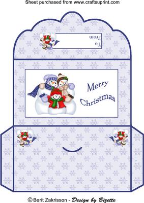 Snowman Family Moneywallet