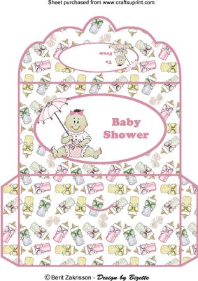 Baby Shower Girl Moneywallet