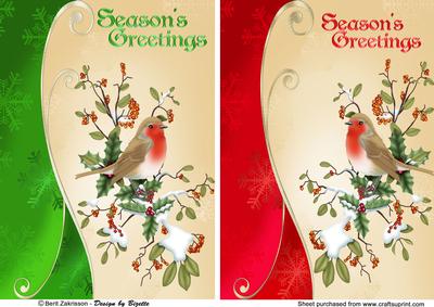 Christmas Birds Toppers