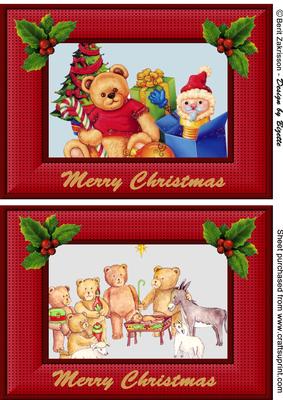 Beary Christmas Toppers