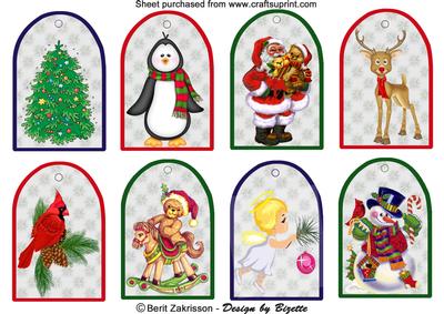 Christmas Tags 4