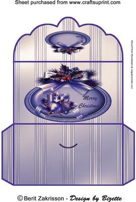 Christmas Decorations Blue Moneywallet