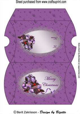 Christmas Gifts Plum Pillowbox