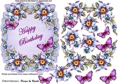 Flowers and Butterflies 2