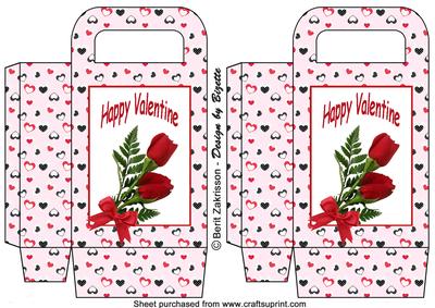 Red Roses, Valentine Medium Gift Bag