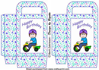 Boy with Trike, Medium Gift Bag