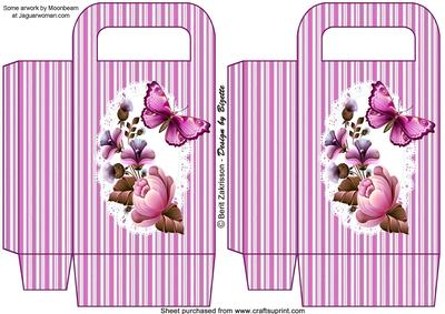 Flowers and Butterflies, Medium Gift Bag
