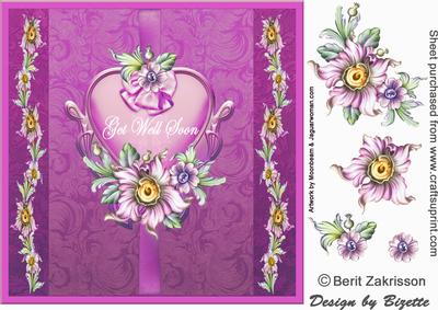 Heart and Flowers, Get Well Soon