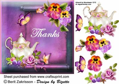 Teatime with Pansies, Thanks