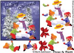 Children Making a Snowman