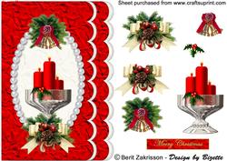 Christmas Candles, Red