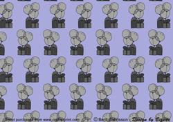 Baloons + Gifts Background Paper Light Blue