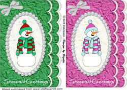Snowmen Card Fronts