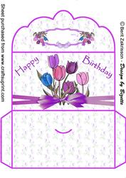 Purple Tulips Moneywallet