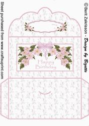 Light Plum Flower Money Wallet