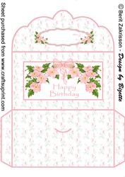 Pink Flower Birthday Moneywallet