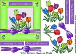 Tulips in Spring Green