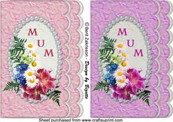 Flowers for Mum, Toppers