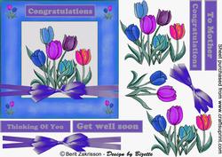 Tulips for Spring Blue
