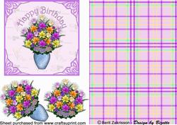 Birthday Flowers in a Vase