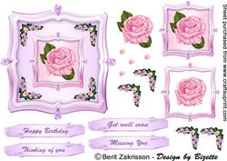 Roses in Dubble Frames, Lilac