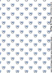 Blue Pacifier Background Paper