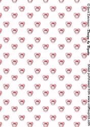 Pink Pacifier Background Paper