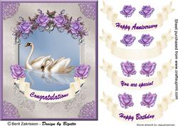 Swans and Purple Roses