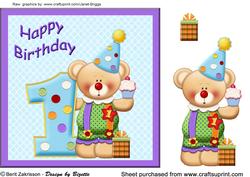 Birthday Bear 1
