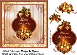 Christmas Decorations in Doubble Frames