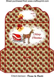 Reindeer with Sledge Moneywallet