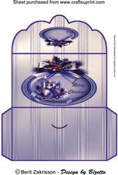 Christmas Decorations Blue Moneywallet