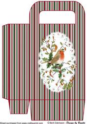 Christmas Birds Large Gift Bag