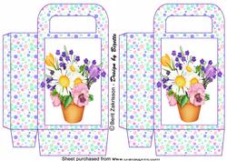 Springflowers on Dots, Medium Gift Bag