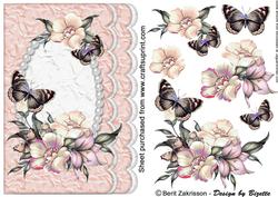 Flowers on a Pearl Frame, Tan