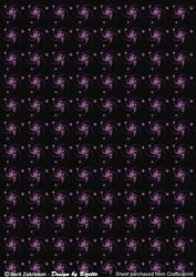Stars and Swirls Background Paper Black-hot Pink