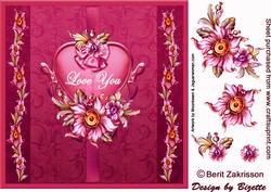 Heart and Flowers, Love You