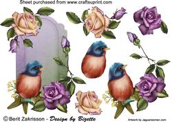 Bird and Roses