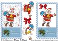 Santa with His Sack Blue