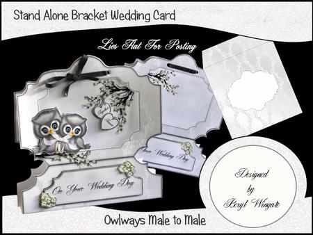 Stand Alone Bracket - Wedding Owls Male to Male