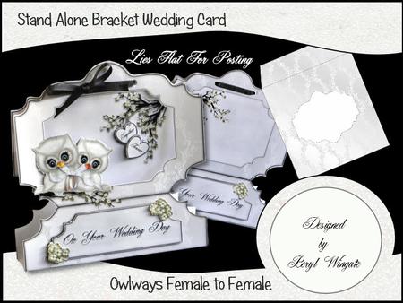 Stand Alone Bracket - Wedding Owls Female to Female