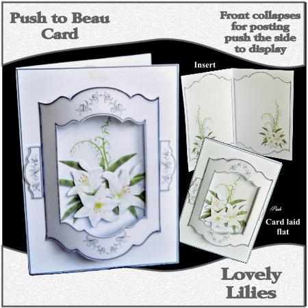 Push to Beau Card - Lovely Lilies