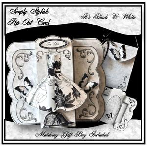 Simply Stylish Pop Out Card - It's Black & White