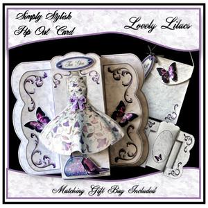 Simply Stylish Pop Out Card - Lovely Lilacs