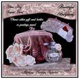 Glam Bag Shaped Card - Beautiful Burgandy