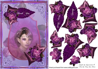 Beautiful Fairy and Autumn Roses