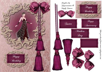 Fairy Godmother on Burgundy