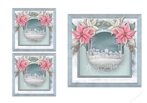 Christmas 3d paper art a4 1