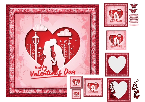 Valentines Paper Art