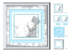 Christmas Teddy & snowman